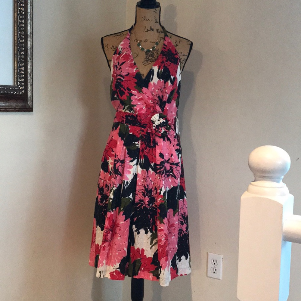 Muse wraparound spring dress